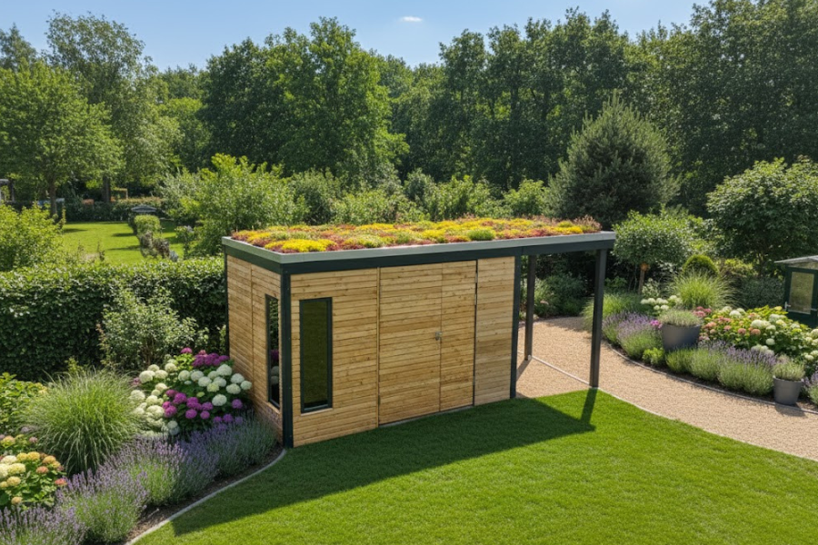 Unser Gartenhaus KLARE LINIE
