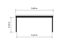 Modernes Doppelcarport KLARE LINIE ohne Abstellraum - FREESE Holz