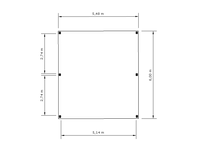 Modernes Doppelcarport KLARE LINIE ohne Abstellraum - FREESE Holz
