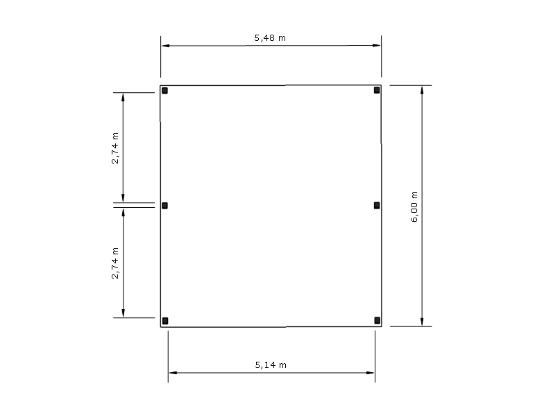 Modernes Doppelcarport KLARE LINIE ohne Abstellraum - FREESE Holz