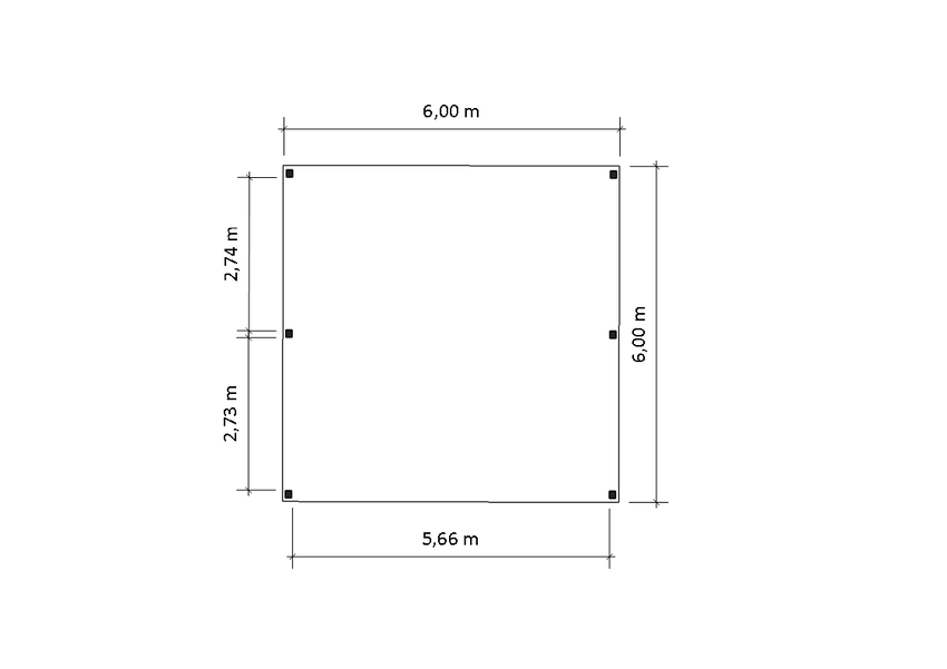 Modernes Doppelcarport KLARE LINIE ohne Abstellraum - FREESE Holz