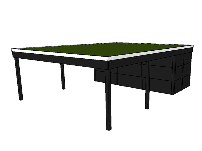 Modernes Gründach-Carport KLARE LINIE mit Abstellraum (Doppelcarport) - FREESE Holz