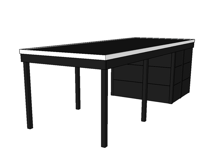 Modernes Einzelcarport KLARE LINIE mit Abstellraum - FREESE Holz