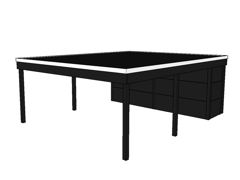 Modernes Doppelcarport KLARE LINIE mit Abstellraum - FREESE Holz
