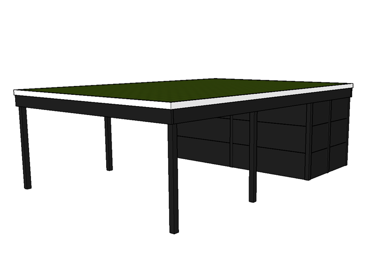 Modernes Gründach-Carport KLARE LINIE mit Abstellraum (Doppelcarport) - FREESE Holz