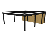 Modernes Doppelcarport KLARE LINIE mit Abstellraum - FREESE Holz