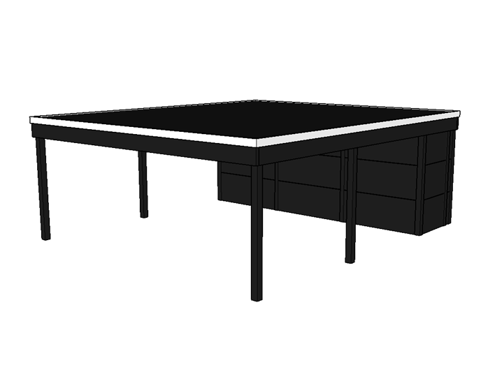 Modernes Doppelcarport KLARE LINIE mit Abstellraum - FREESE Holz