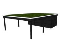 Modernes Gründach-Carport KLARE LINIE mit Abstellraum (Doppelcarport) - FREESE Holz