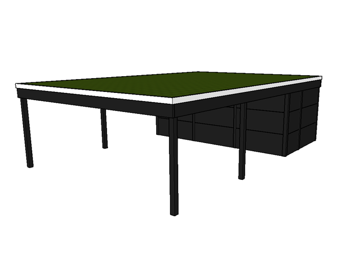 Modernes Gründach-Carport KLARE LINIE mit Abstellraum (Doppelcarport) - FREESE Holz