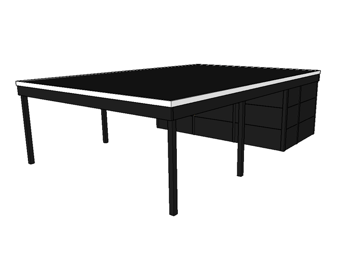 Modernes Doppelcarport KLARE LINIE mit Abstellraum - FREESE Holz
