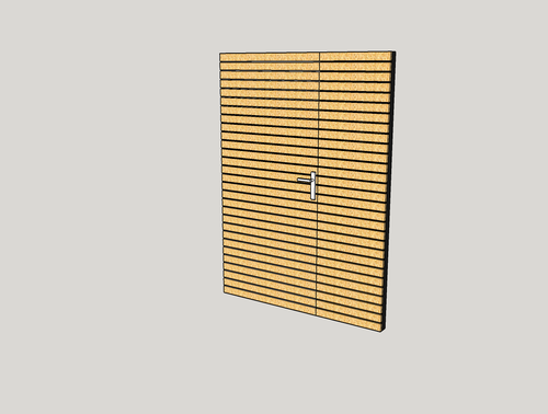 Doppeltür für modernes Gartenhaus KLARE LINIE - FREESE Holz 