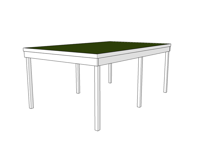 Modernes Gründach-Carport KLARE LINIE ohne Abstellraum (Einzelcarport) - FREESE Holz