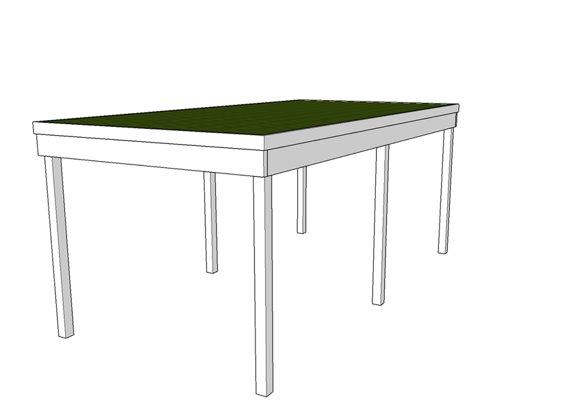 Modernes Gründach-Carport KLARE LINIE ohne Abstellraum (Einzelcarport) - FREESE Holz