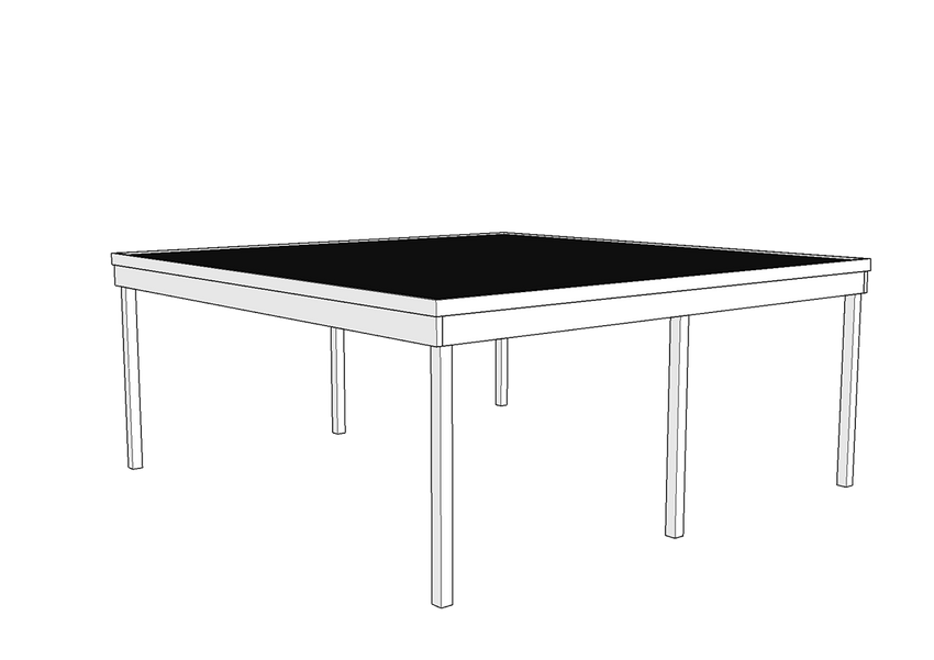 Modernes Doppelcarport KLARE LINIE ohne Abstellraum - FREESE Holz