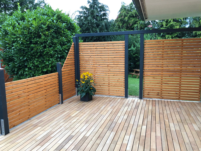 Rhombusleisten 15° Kanten gerundet sibirische Lärche - FREESE Holz