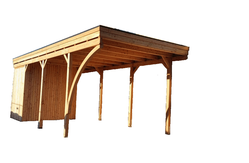 Option: Leimholzbogen für Carport Classic
