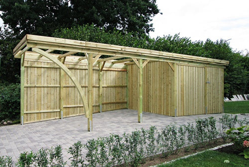 Option: Wandelemente für Carport Classic aus Duoprofil