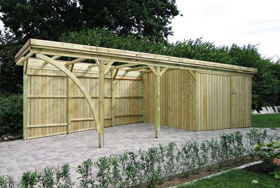 Option: Wandelemente für Carport Classic aus Duoprofil