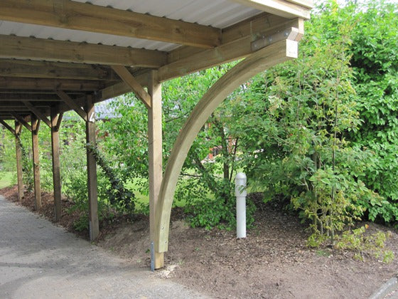 Option: Leimholzbogen für Carport Classic