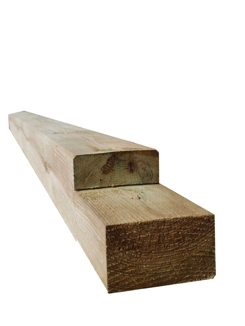 Carport-Pfosten 12x12 cm seitlich, vorgebohrt mit Ausklinkung