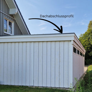 Option: Carport Dachabschlussprofil inkl. Schrauben