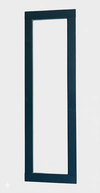 Rechteckiger Fensterrahmen als feststehendes Lichtband für das Gartenhaus KLARE LINIE in Anthrazit.