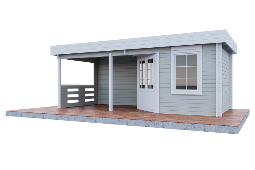 Holz-Gartenhaus Gleda farbbehandelt von WOLFF FINNHAUS - FREESE Holz 