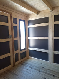 Gartenhaus KUBUS – modernes Gartenhaus mit HPL-Fassade