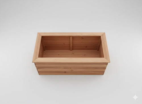 Massives Hochbeet aus Lärche/Bangkirai