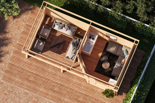 Holz-Gartenhaus Gleda von WOLFF FINNHAUS - FREESE Holz 