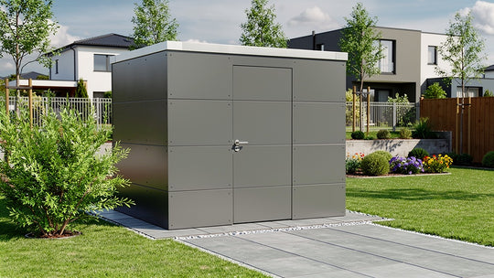 Gartenhaus KUBUS – modernes Gartenhaus mit HPL-Fassade