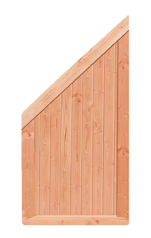 Exklusiv-Sichtschutzzaun aus haltbarer Douglasie SCHEERER Ilmenau Q Schrägelement