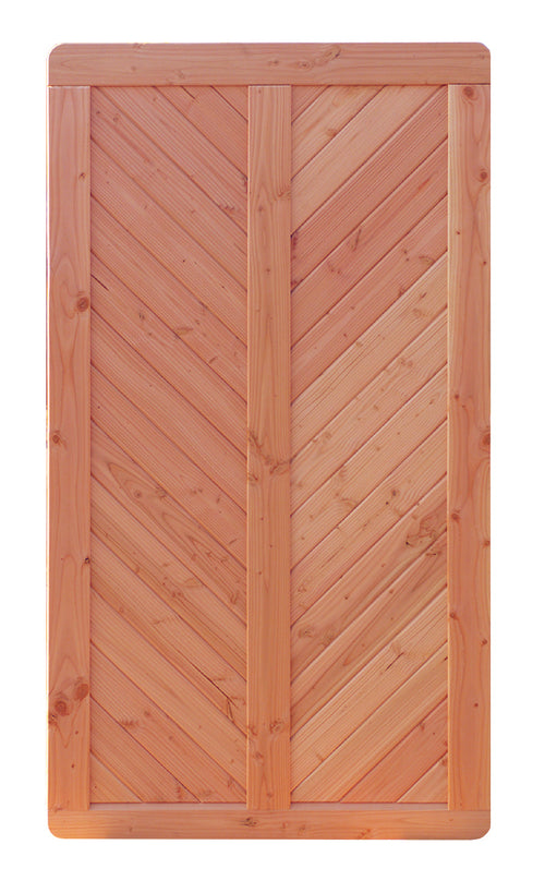 Exklusiv-Sichtschutzzaun aus haltbarer Douglasie SCHEERER Wilsede A mit Fischgrätmuster - FREESE Holz 