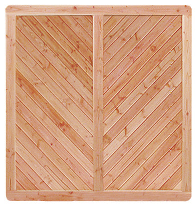 Exklusiv-Sichtschutzzaun aus haltbarer Douglasie SCHEERER Wilsede A mit Fischgrätmuster