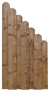 Sichtschutzzaun aus haltbarer Fichte SCHEERER Wendland mit Bogen - FREESE Holz 