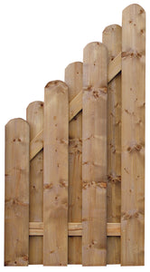 Sichtschutzzaun aus haltbarer Fichte SCHEERER Göhrde mit Bogen - FREESE Holz 