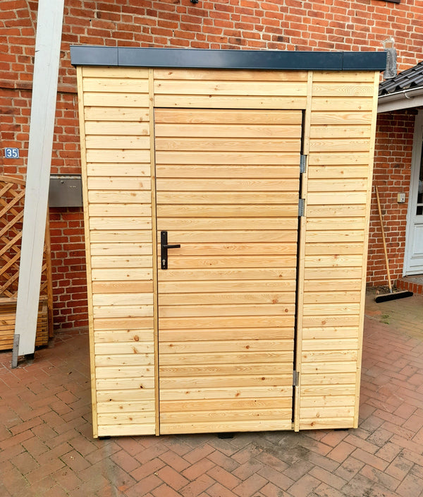 Gartenschrank KLARE LINIE mit Gründach - Modern, massiv, maßgefertigt von FREESE Holz