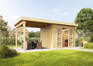 Holz-Gartenhaus Leoni von WOLFF FINNHAUS - FREESE Holz 