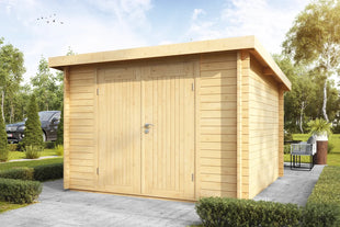 Holz-Gartenhaus Pia von WOLFF FINNHAUS in 5 Türvarianten