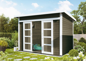 Holz-Gartenhaus Pina 3030 mit Pultdach von WOLFF FINNHAUS - FREESE Holz 