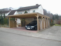 Doppelcarport CLASSIC mit Holzblende - FREESE Holz 