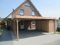 Doppelcarport CLASSIC mit Holzblende - FREESE Holz 