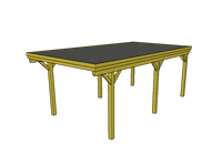 Einzel-Carport CLASSIC mit Holzblende - FREESE Holz 