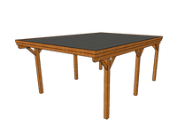 Einzel-Carport CLASSIC mit Holzblende - FREESE Holz 