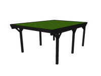 Gründach-Carport CLASSIC mit Holzblende - FREESE Holz 