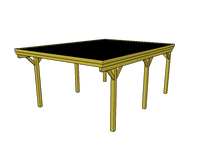 Einzel-Carport CLASSIC mit Holzblende - FREESE Holz 