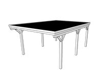 Einzel-Carport CLASSIC mit Holzblende - FREESE Holz 