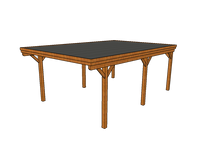 Einzel-Carport CLASSIC mit Holzblende - FREESE Holz 