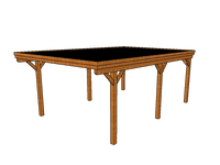 Einzel-Carport CLASSIC mit Holzblende - FREESE Holz 
