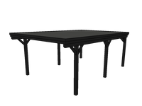 Einzel-Carport CLASSIC mit Holzblende - FREESE Holz 